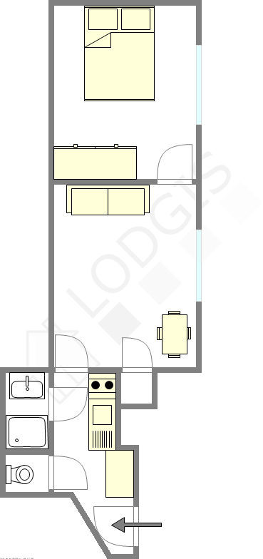 Appartement Haut de seine Nord - Plan interactif
