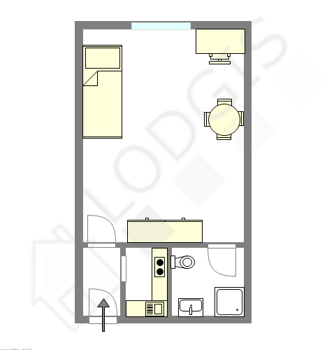 Appartement Paris 2° - Plan interactif