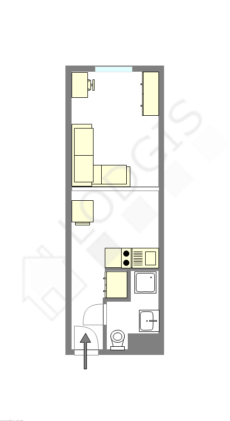 Appartement Paris 5° - Plan interactif