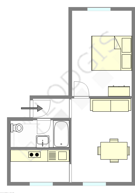Appartement Paris 12° - Plan interactif