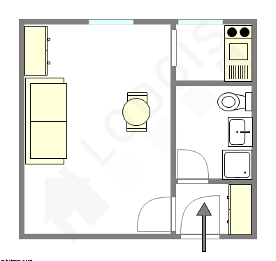 Appartement Paris 7° - Plan interactif