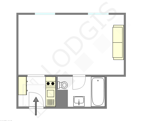Appartement Paris 16° - Plan interactif