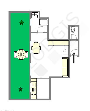 Apartamento Val de marne est - Plano interactivo