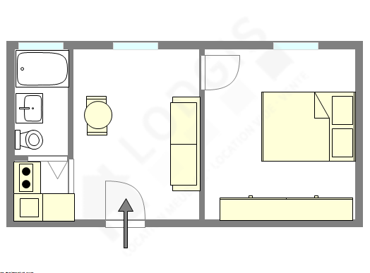 Wohnung Paris 18° - Interaktiven Plan