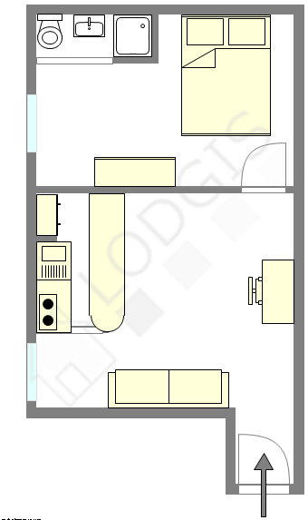 Appartement Paris 17° - Plan interactif
