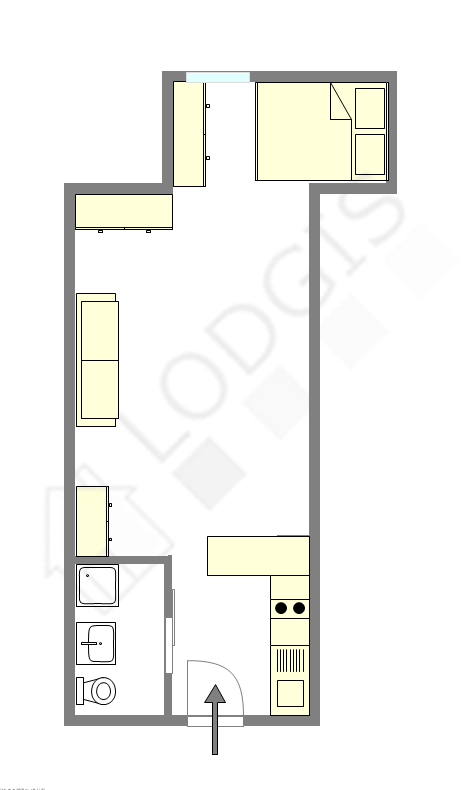 Appartement Paris 2° - Plan interactif