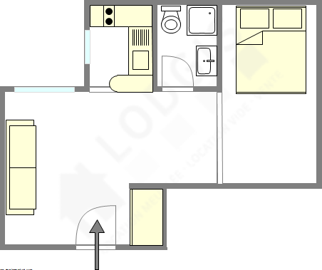 Appartement Paris 1° - Plan interactif