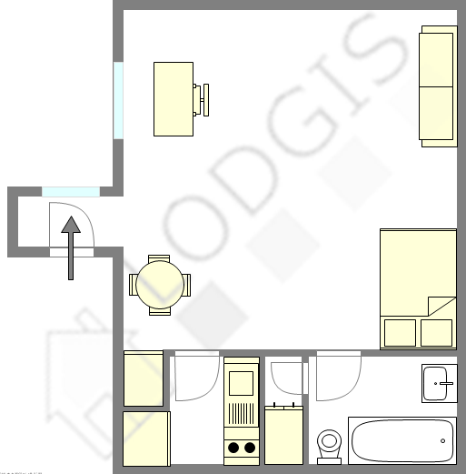 Apartamento Paris 7° - Plano interativo