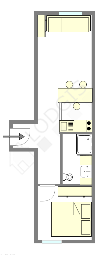 Appartement Paris 1° - Plan interactif