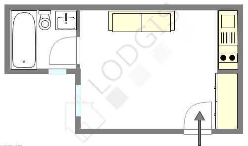Appartement Paris 15° - Plan interactif