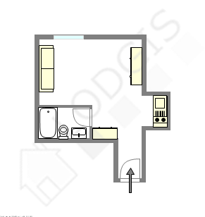Appartement Paris 15° - Plan interactif