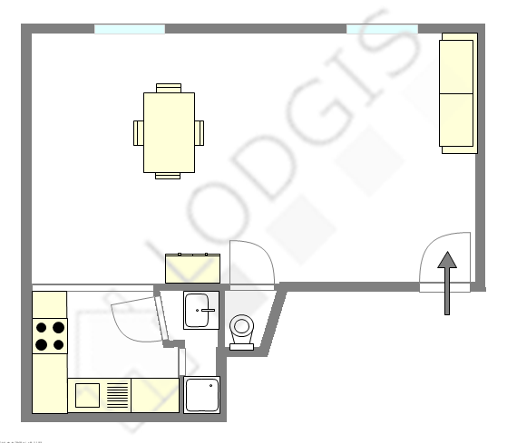 Appartement Paris 5° - Plan interactif