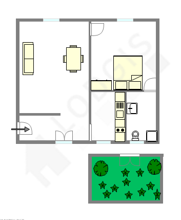 Appartement Paris 16° - Plan interactif