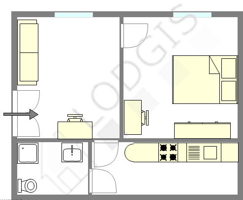 Appartement Paris 7° - Plan interactif