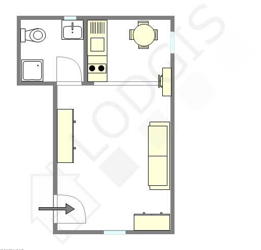 Appartement Paris 17° - Plan interactif