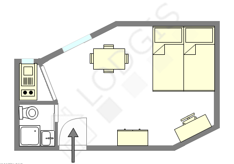 Apartamento París 11° - Plano interactivo