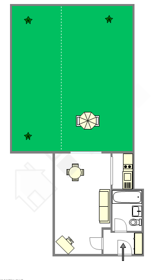 Appartement Paris 11° - Plan interactif