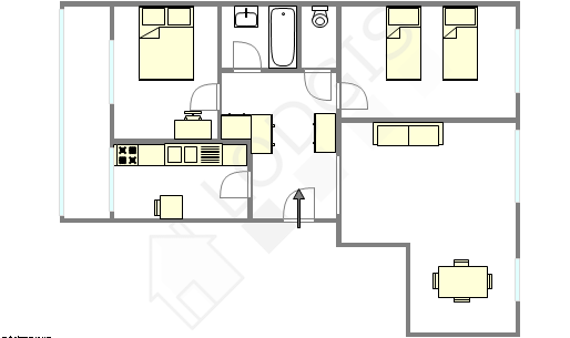 Appartement Hauts de seine Sud - Plan interactif