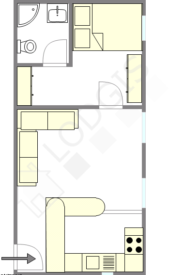 Apartamento Paris 8° - Plano interativo