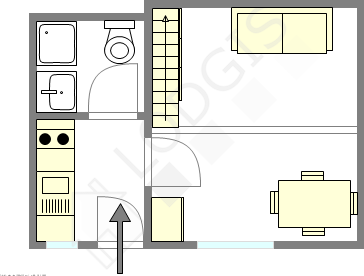 Appartement Paris 18° - Plan interactif