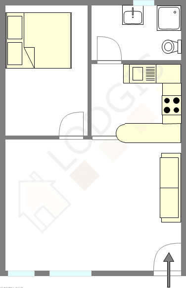 Appartement Paris 2° - Plan interactif