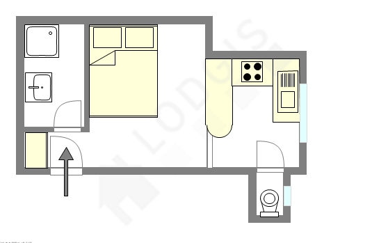 Appartement Paris 11° - Plan interactif