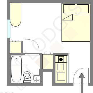 Appartement Paris 14° - Plan interactif