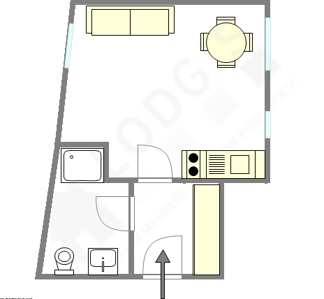 Apartamento Paris 12° - Plano interativo