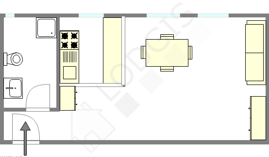 Appartement Paris 18° - Plan interactif