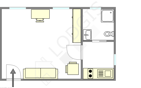 Apartamento Paris 6° - Plano interativo