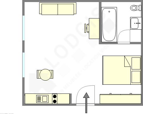 Appartement Paris 5° - Plan interactif