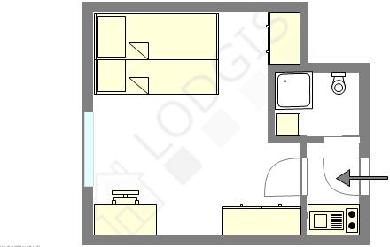 Apartamento París 5° - Plano interactivo