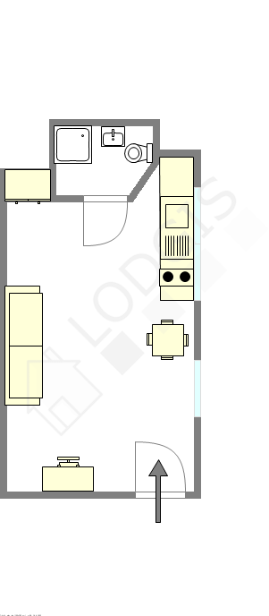 Apartamento Paris 10° - Plano interativo