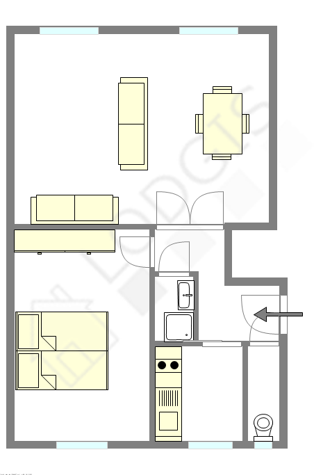 Appartement Paris 12° - Plan interactif