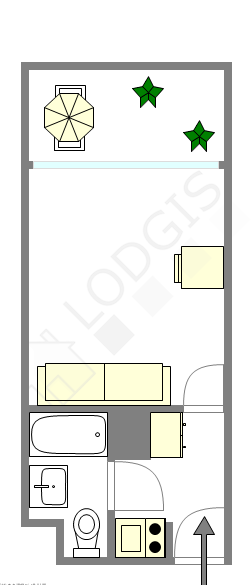 Appartement Paris 11° - Plan interactif