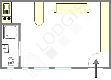 Appartement Paris 14° - Plan interactif