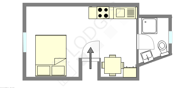 Appartement Paris 15° - Plan interactif