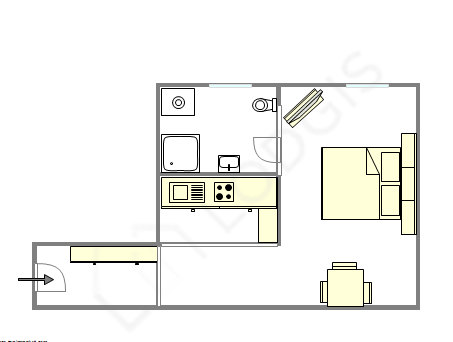 Appartement Paris 16° - Plan interactif