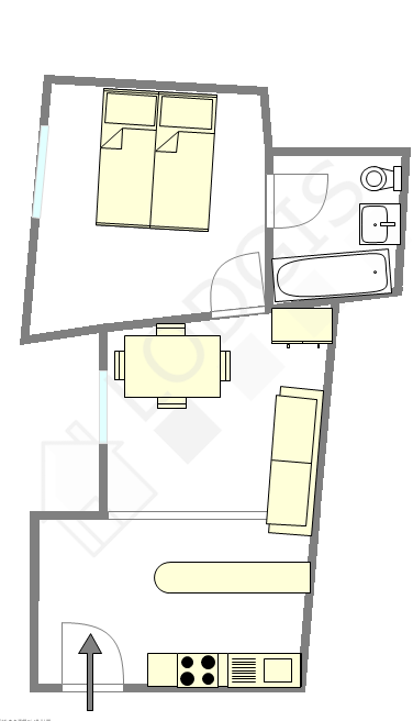 Wohnung Paris 9° - Interaktiven Plan